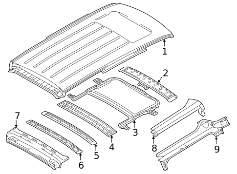 Roof & Components for 2003 Kia Sedona #1
