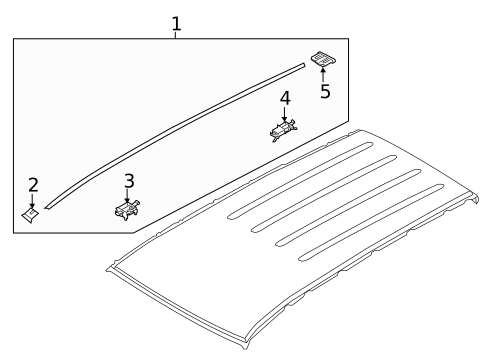 Exterior Trim - Roof for 2025 Kia Telluride #0