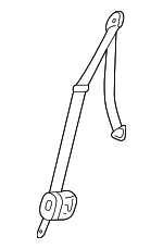 88950116 - Electrical: Belt &amp; Retractor for Chevrolet: Impala Image