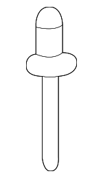 9437486 - Electrical: Spacer Plate Rivet for Chevrolet: Impala | Saturn: SC1, SC2, Vue Image