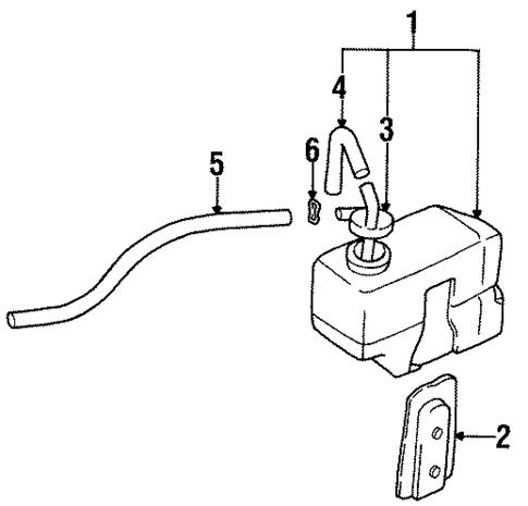 Coolant Reservoir for 1997 Mitsubishi Eclipse #0