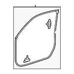 72310TP6A01 - : Door Weather-Strip for Honda: Accord Crosstour, Crosstour Image