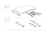 1566500100 - Roof: Reinforcement for Mercedes-Benz Image