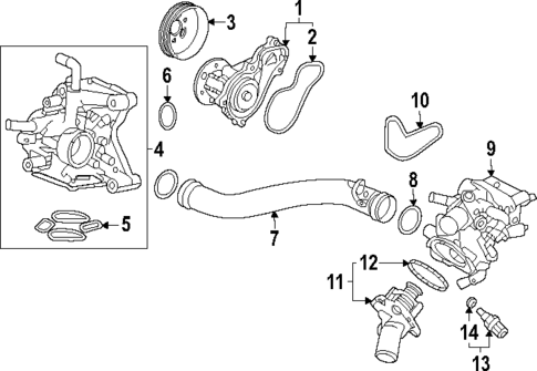 Water Pump for 2024 Acura Integra #0