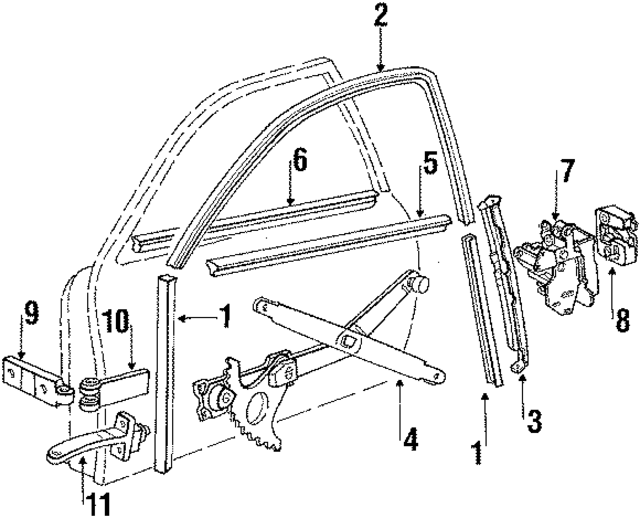 477837471B - Body: Belt Weather-Strip for Porsche Image