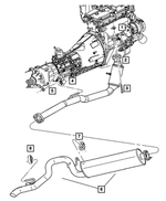 52128906AA - : Exhaust Hanger for Jeep: Liberty Image