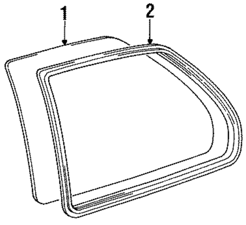 Glass & Hardware for 1991 Toyota Tercel #0