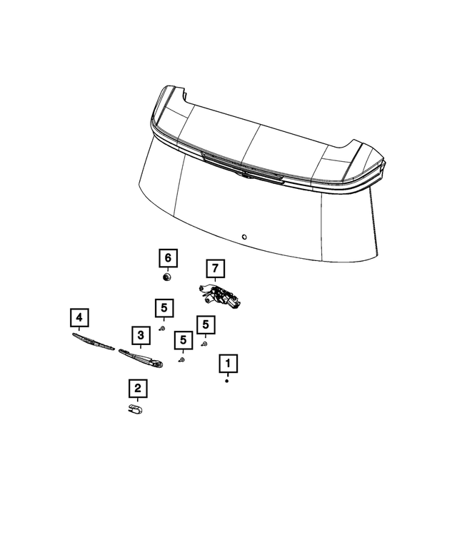 68505554AA - Electrical: Rear Wiper Blade for Mopar Image
