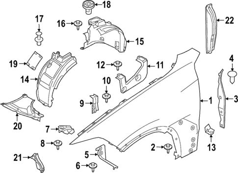 Fender & Components for 2021 BMW X7 #0