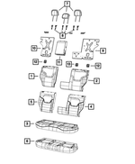 6AY11PS4AA - : Rear Seat Armrest for Jeep: Renegade Image