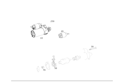 Starter Motor for 2017 Mercedes-Benz GLE43 AMG #0