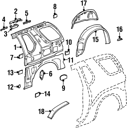 Inner Components for 2000 Isuzu VehiCROSS #0