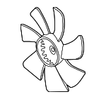 38611RL8A01 - Cooling System: Fan Blade for Acura Image