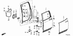 90115SFE004 - Body/Air Conditioning: BOLT, FLANGE (6X12) for Honda Image image