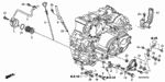 21516RWE000 - Transmission - Automatic: STAY, TEMPERATURE SENSOR CONNECTOR (ATF) for Honda Image