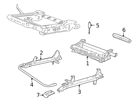 Seats & Track Components for 1999 Volvo V70 #1