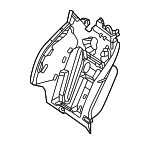 9104816 - Body: Seat Back Frame for Mercedes-Benz Image