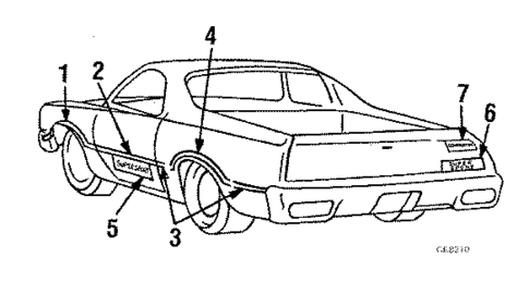 Stripe Tape for 1985 Chevrolet El Camino #0