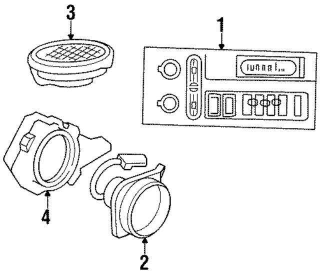 16153962 - Body: Front Dr Speaker for GM Image
