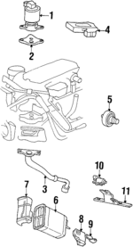 219182 - Emission System: ACDelcoâ„¢ Egr Valve Gasket for GM Image
