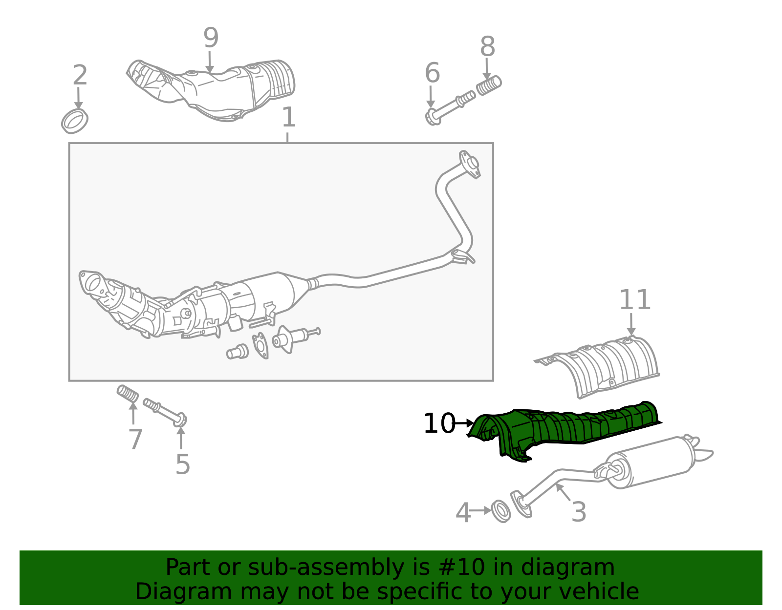 58153-47030 - Heat Shield - 2010-2016 Toyota | Nucar Toyota Parts