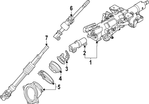 Steering Column Assembly for 2025 INFINITI QX80 #0