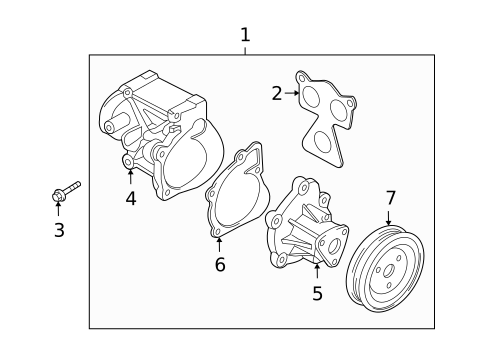 Water Pump & Related Components for 2010 Hyundai Santa Fe #0