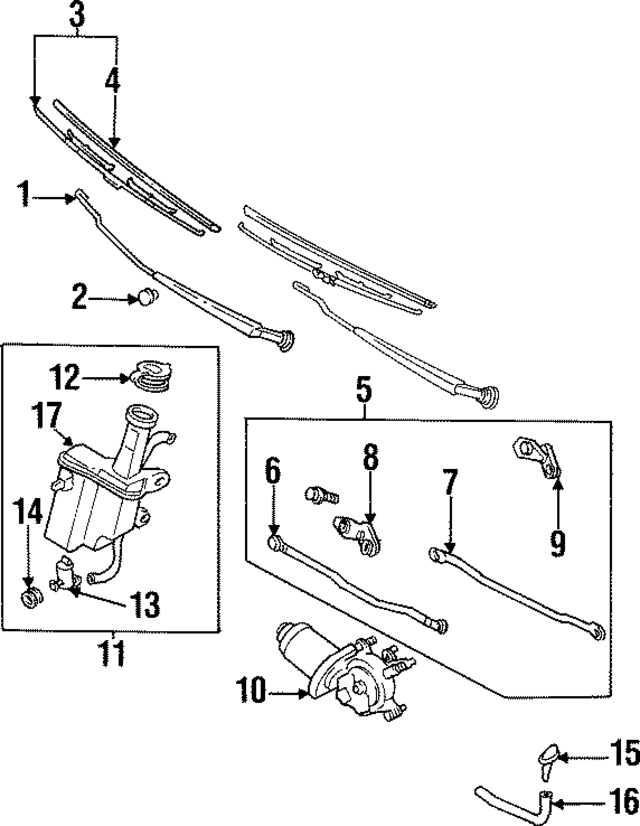 BC1M67360C - : Wiper Transmission for Mazda Image
