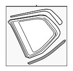 3CN845297GNVB - : Quarter Glass for Volkswagen Image