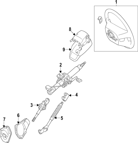 Steering Column for 2020 Toyota Tacoma #0