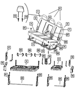 1DQ101J3AA - Interior Trim: Rear Seat Back for Mopar Image