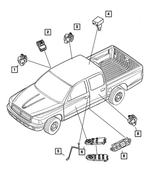 56049276AA - Electrical: Central Locking Switch, Right for Mopar Image