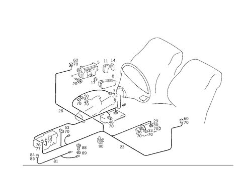Electric Seat Adjuster for 1988 Mercedes-Benz 300TE #2