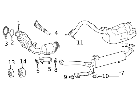 Exhaust Components for 2023 Lexus LX600 #0
