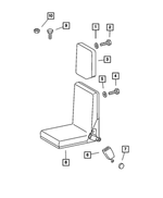 5104535AA - Interior Trim: Front Headrest for Mopar Image image