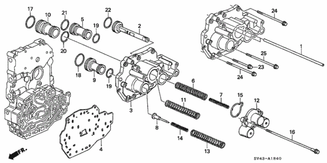 AT Servo Body (V6) for 1995 Honda Accord #0