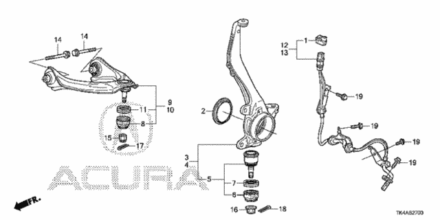 Knuckle for 2013 Acura TL #0