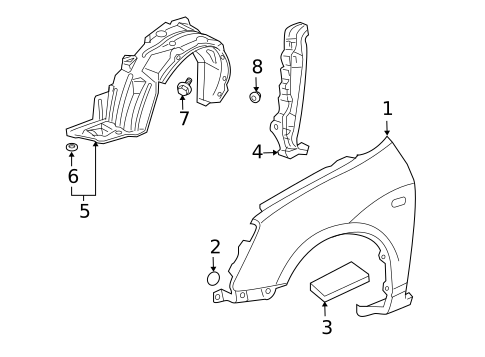 Splash Shields for 2005 Honda Civic #0
