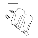 21792014028T18 - Body: Seat Back Cover for Mercedes-Benz: S 550, S 560, S 63 AMG&amp;reg;, S 65 AMG&amp;reg; Image image