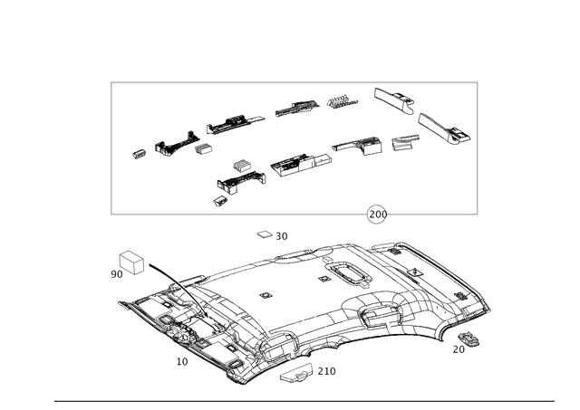 1567950096 - Covering and Lining: Intermediate Layer for Mercedes-Benz Image image