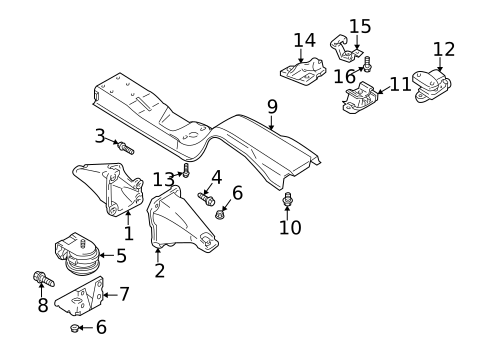 Brackets, Flanges & Hangers for 2001 Suzuki Vitara #0