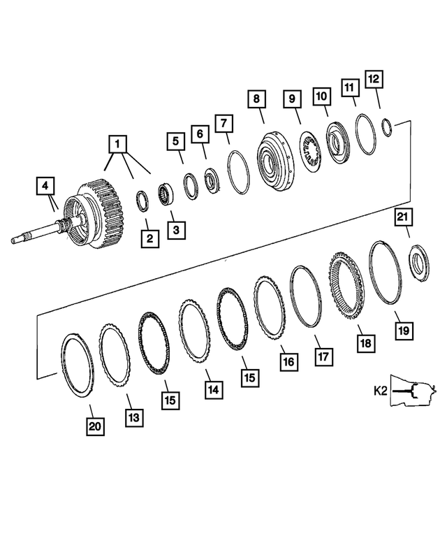 52108127AA - NAG1; W5A380; 5-Speed; Automatic Transmission: Transmission Seal for Mopar Image