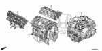 10002R70A11 - Engine: GENERAL ASSY. for Honda Image