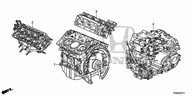Engine Assy. - Transmission Assy. (V6) for 2012 Honda Accord #0