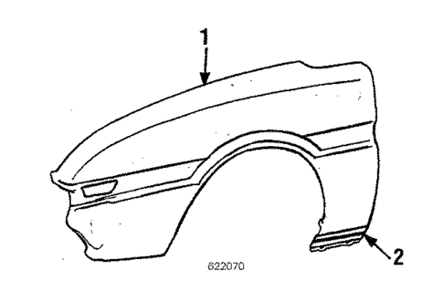 Fender for 1989 Mitsubishi Starion #0