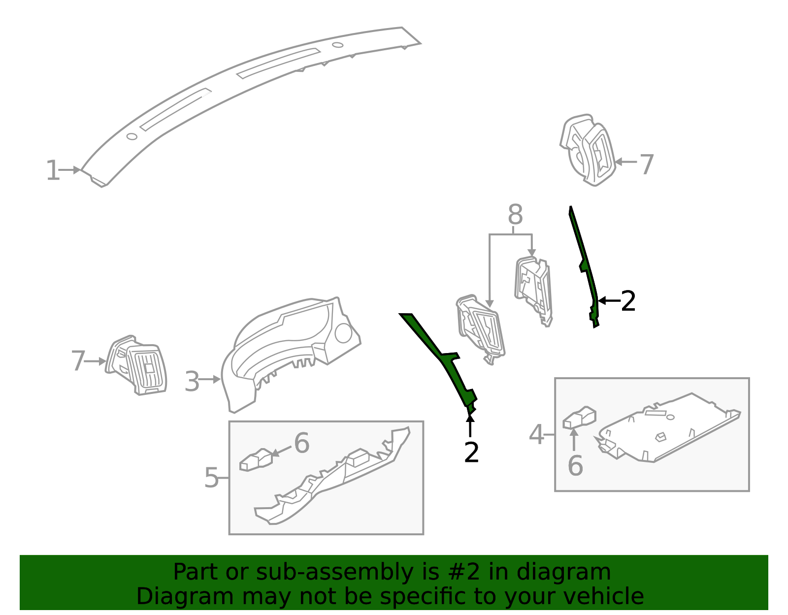 2017-2022 Infiniti Trim Molding 684125CA0A | Faulkner Infiniti of ...