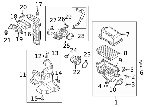 Air Intake for 2022 Hyundai Accent #0
