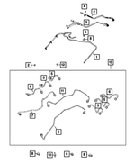 68490030AA - Fuel and Accelerator Pedal: Fuel Supply Tube for Mopar Image