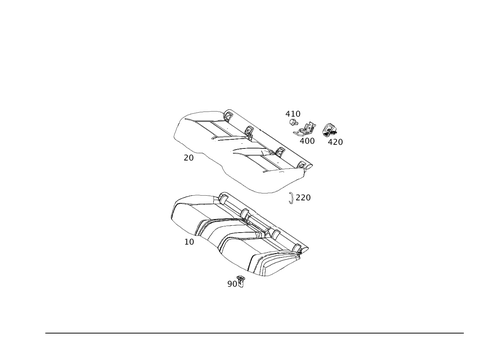 Rear Seat Cushion for 2014 Mercedes-Benz CLA250 #0