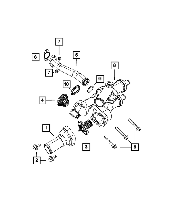 6508393AA - Cooling: Hex Flange Head Bolt for Mopar Image
